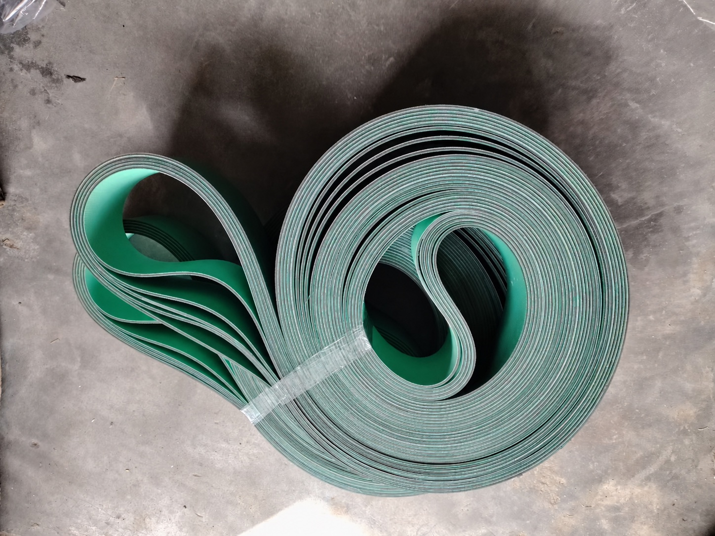 Green drive belts for carding machine applications